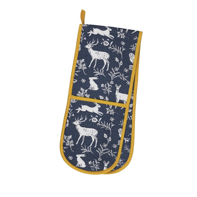 Ulster Weavers Forest Friends - Navy Double Oven Glove