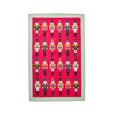 Ulster Weavers Recycled Cotton Tea Towel - Nutcracker Parade (Red)