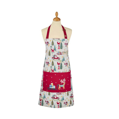Ulster Weavers Recycled Cotton Apron - Tis the Season (Green)