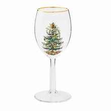 Load image into Gallery viewer, Spode Christmas Tree Set of 4 Wine Glasses
