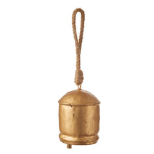 Load image into Gallery viewer, Copper Vintage Bell Christmas Ornament SMALL