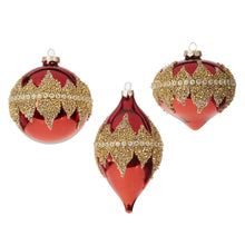 Load image into Gallery viewer, Red Beaded Hanging Ornament