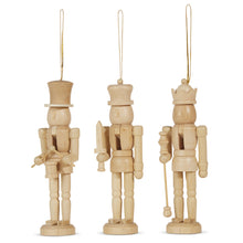 Load image into Gallery viewer, Nutcracker Natural Hanging Ornament