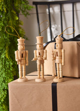 Load image into Gallery viewer, Nutcracker Natural Hanging Ornament