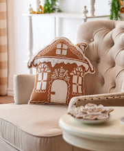 Load image into Gallery viewer, Gingerbread House Christmas Throw Pillow