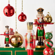 Load image into Gallery viewer, Large Christmas Nutcracker Butler Figure Holding Tray