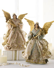 Load image into Gallery viewer, Victorian Angel Tree Topper - Light Blue Coat