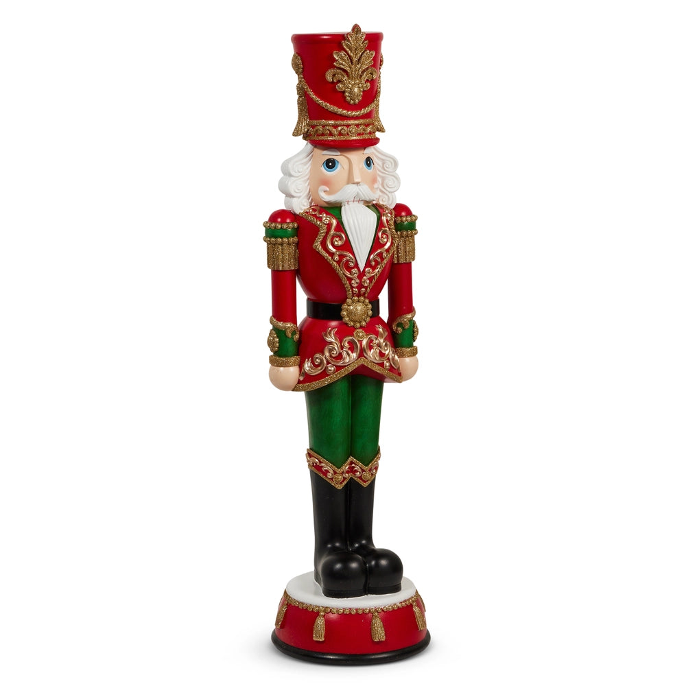 Red and Green Nutcracker Christmas Figure Medium