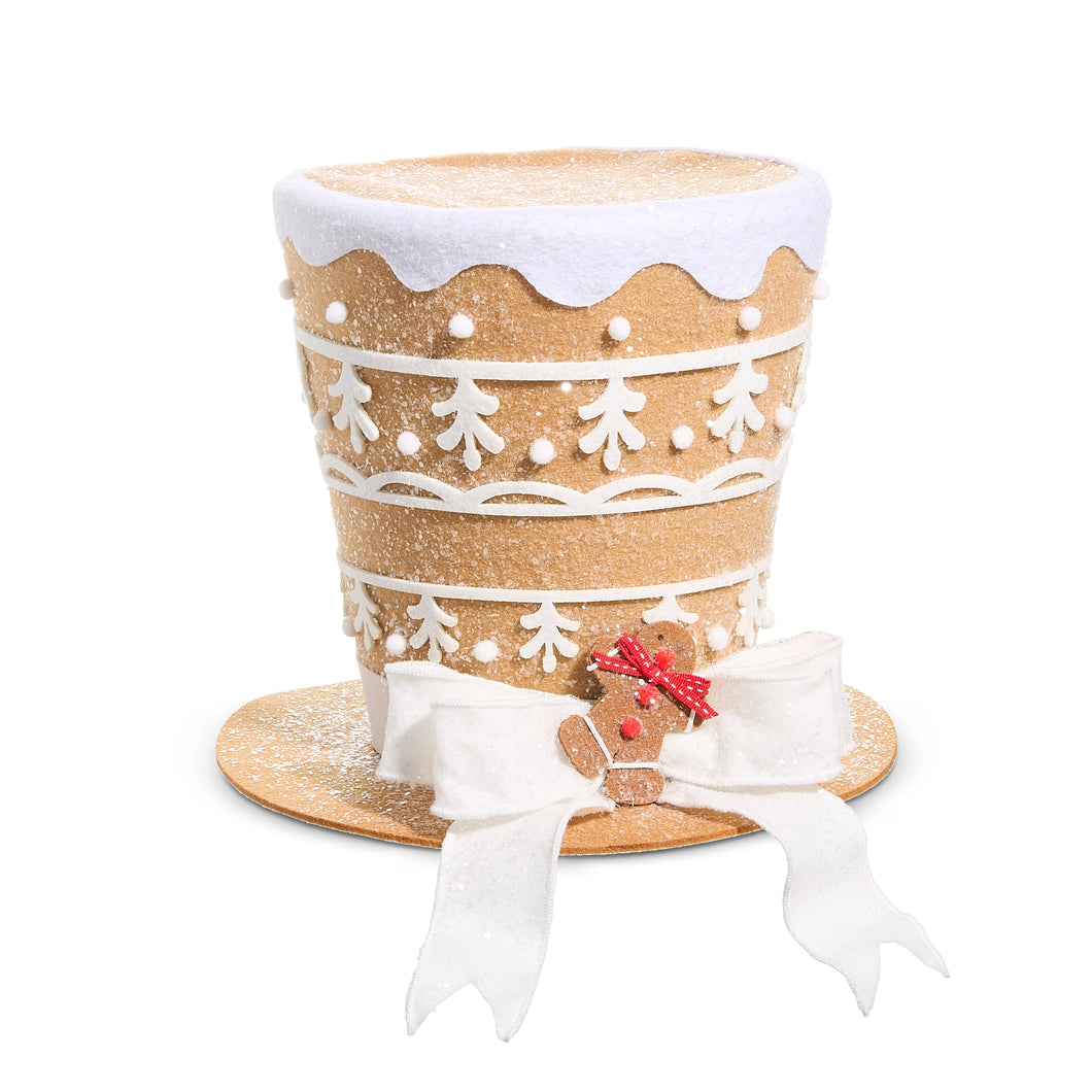 Gingerbread Top Hat Christmas Decoration