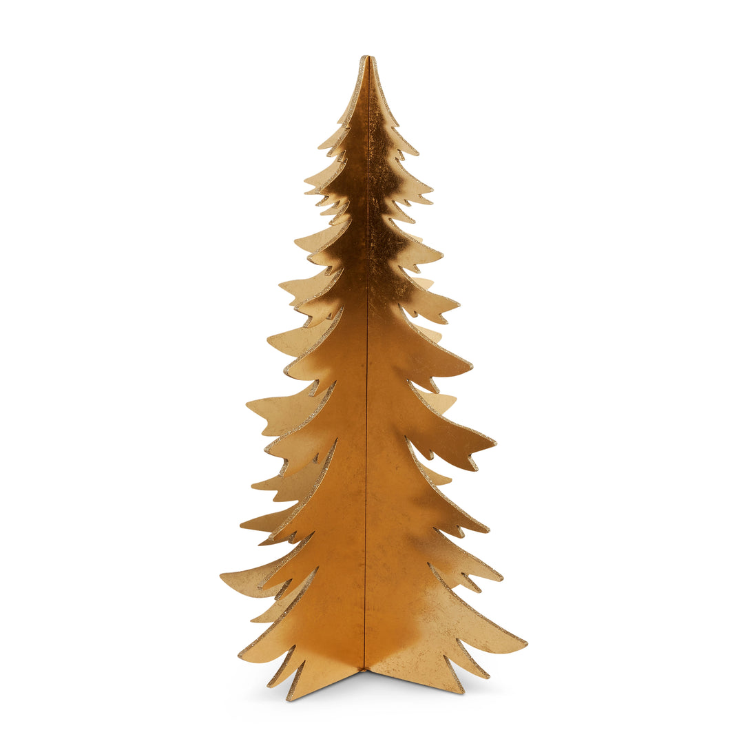 Metallic Gold 3D Christmas Tree