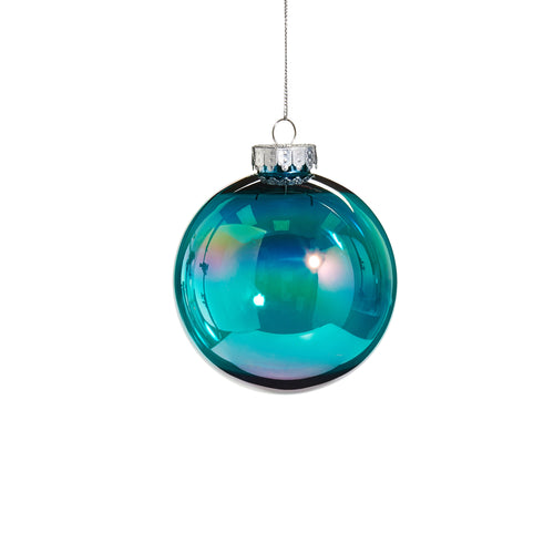 Teal Seamless Iridescent Ball 10cm
