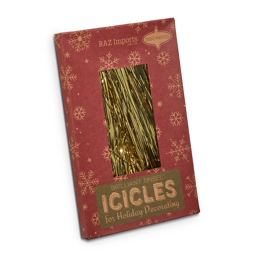 Boxed Gold Tinsel Strands