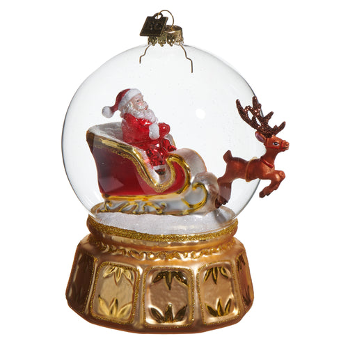 Eric Cortina Snow Globe Express Glass Christmas Hanging Ornament