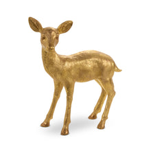 Load image into Gallery viewer, Gold Standing Deer Family Set of 3