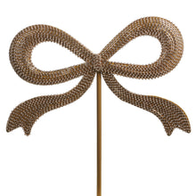 Load image into Gallery viewer, Gold Jewel Bow Tree Topper