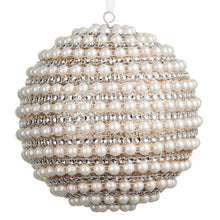 Load image into Gallery viewer, Pearled Ball Ornament
