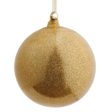 Load image into Gallery viewer, Champagne Glitter Ball Ornament - Large