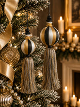 Load image into Gallery viewer, Champagne Yarn Tassel Ball Ornament