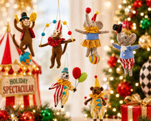 Load image into Gallery viewer, Circus Monkey Ornament - Drummer