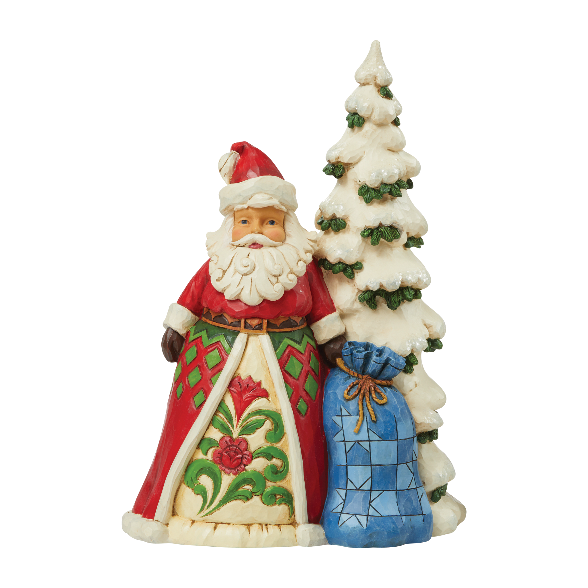 Jim shore☆Santa with Toybag Santa Next To Tree with Toybag – Nicholas and Co