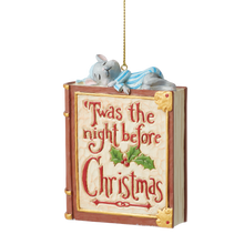 Load image into Gallery viewer, Jim Shore Twas the Night Book with Mouse Hanging Ornament