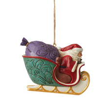 Load image into Gallery viewer, Twas the Night Santa in Sleigh Hanging Ornament