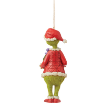 Load image into Gallery viewer, Jim Shore Grinch Holding Wreath Ornament