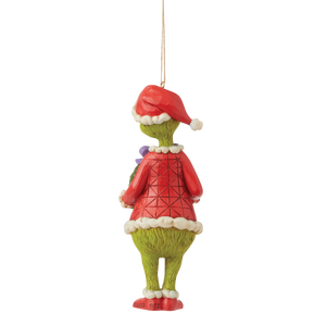 Jim Shore Grinch Holding Wreath Ornament