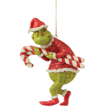 Load image into Gallery viewer, Jim Shore Grinch Stealing Candy Canes Hanging Ornament