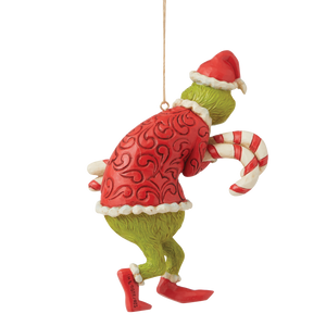 Jim Shore Grinch Stealing Candy Canes Hanging Ornament