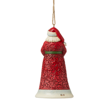 Load image into Gallery viewer, Santa Holding Cardinals Hanging Ornament