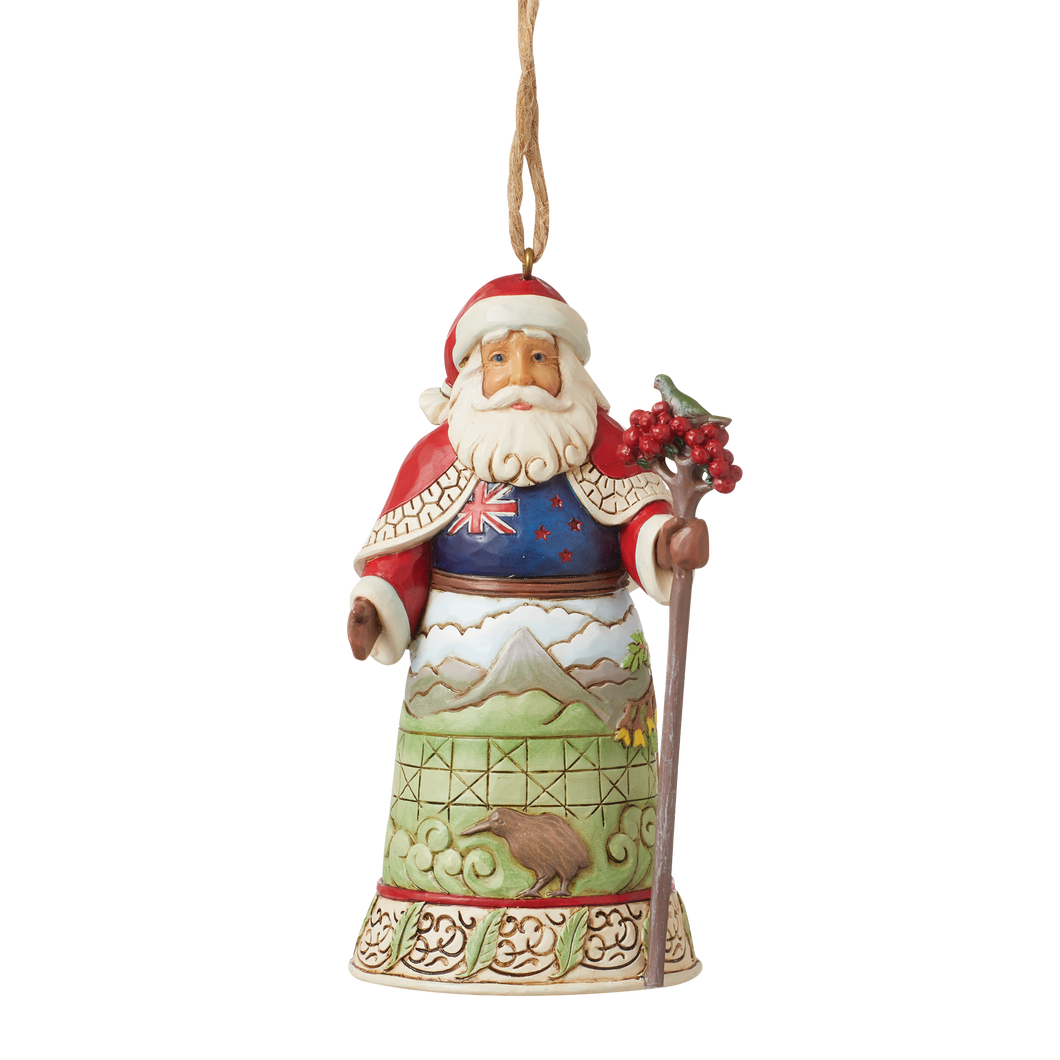 Jim Shore New Zealand Santa Hanging Ornament