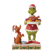 Load image into Gallery viewer, Jim Shore Grinch with Christmas Dinner