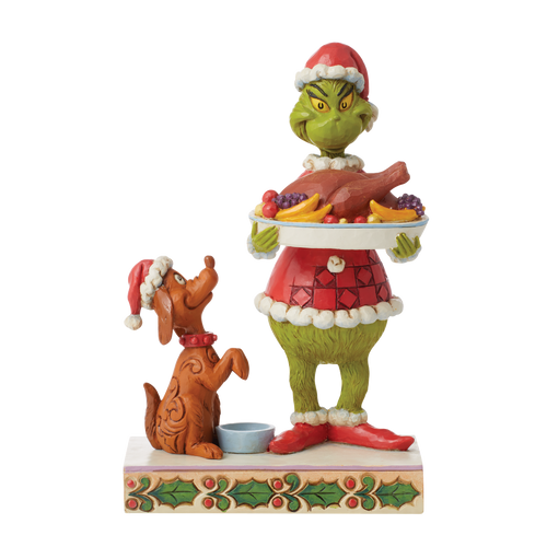 Jim Shore Grinch with Christmas Dinner