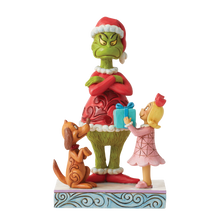 Load image into Gallery viewer, Jim Shore Max, Cindy Giving Gift to Grinch