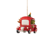 Load image into Gallery viewer, Jim Shore Grinch in Red Truck Hanging Ornament