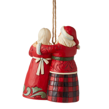 Load image into Gallery viewer, Jim Shore Highland Glen Santa &amp; Mrs. Claus Hanging Ornament