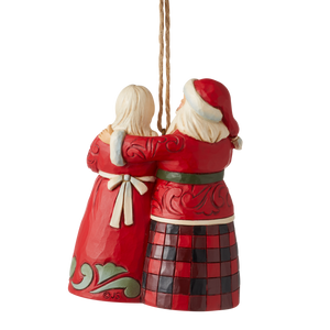 Highland Glen Santa & Mrs. Claus Hanging Ornament