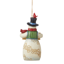 Load image into Gallery viewer, Snowman Christmas Sign Hanging Ornament