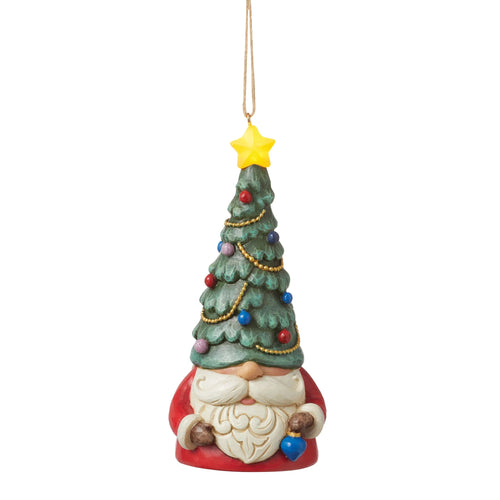 Jim Shore LED Gnome Tree Hat Hanging Ornament