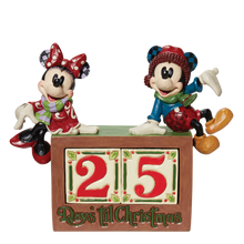 Load image into Gallery viewer, Jim Shore Mickey &amp; Minnie Countdown Block