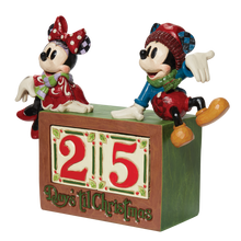 Load image into Gallery viewer, Jim Shore Mickey &amp; Minnie Countdown Block