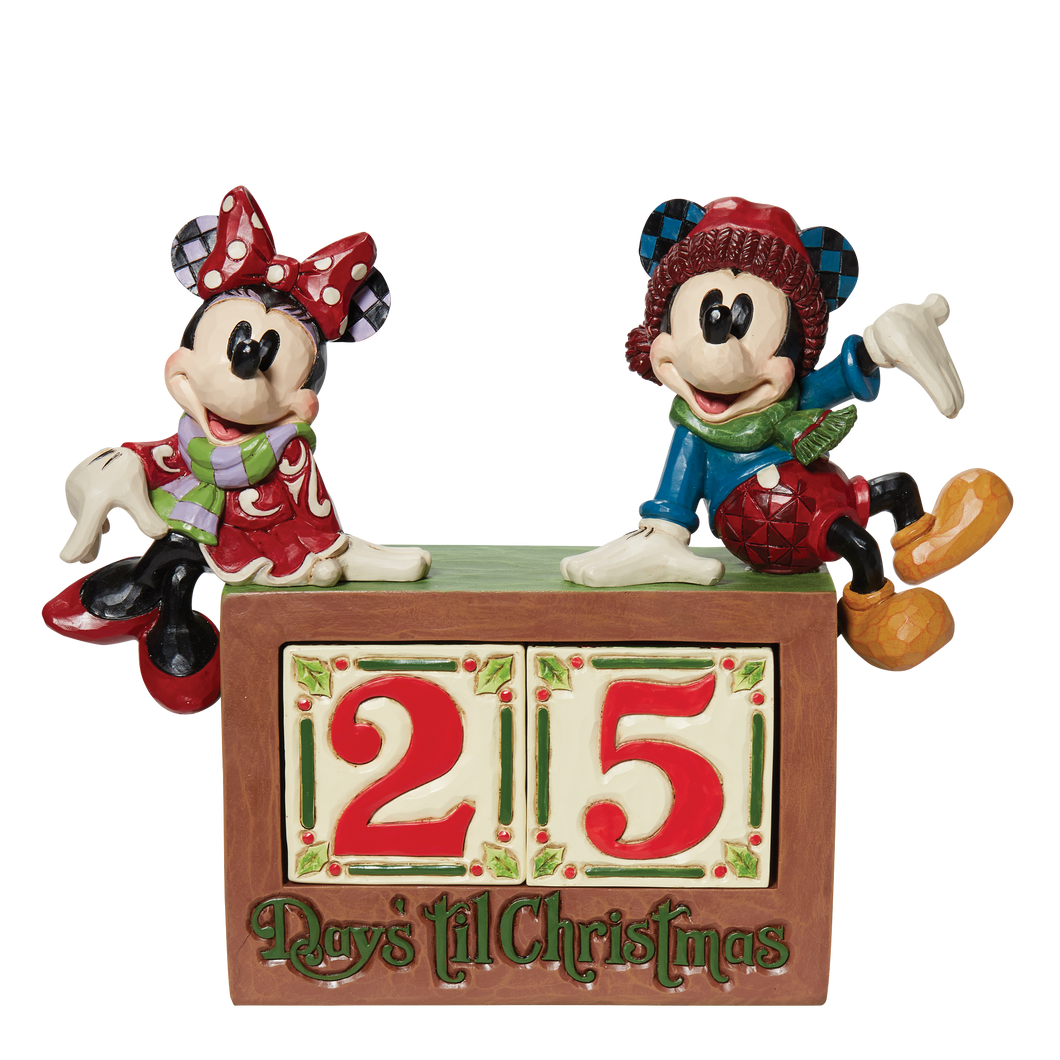 Jim Shore Mickey & Minnie Countdown Block