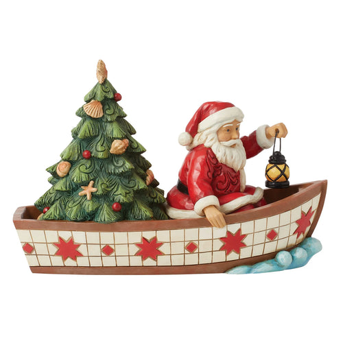 Seas of Giving Santa in a Boat