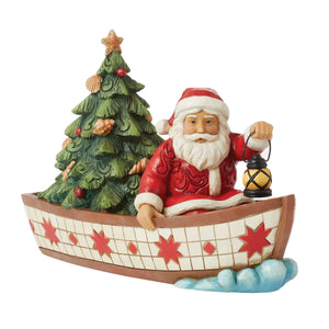 Seas of Giving Santa in a Boat