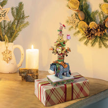 Load image into Gallery viewer, Friendship &amp; Festivities Christmas Winnie the Pooh Stacked Figurine
