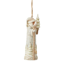Load image into Gallery viewer, Woodland Birch Bark Santa Hanging Ornament