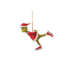 Load image into Gallery viewer, Grinch Ice Skating Hanging Ornament