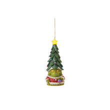 Load image into Gallery viewer, Grinch Gnome with Tree Hat Hanging Ornament