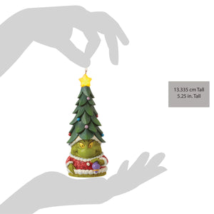 Grinch Gnome with Tree Hat Hanging Ornament